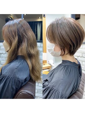 バンプ ギンザ(BUMP GINZA) 30代/40代/50代・絶壁解消・小顔前下がりショートボブ【中村】