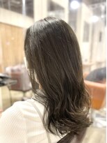 アンプリュス リアン(1+ Unplus lien)&nbsp;オリーブブラウンウェーブヘアアッシュカラー/亀戸駅