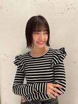 ガリカ(Gallica kinshicho)&nbsp;【竹之内蔵人】かわいい外ハネボブ/似合わせボブ/艶髪ブラウン