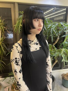 ネルケ 立川(nelke) ステップカット×ブルーブラック