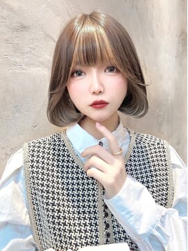 ロンドローズ 名古屋(Lond damaskRose) ブリーチ 酸性ストレート 白髪ぼかし トリートメント 150