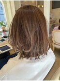 簡単スタイリング外ハネレイヤーボブ