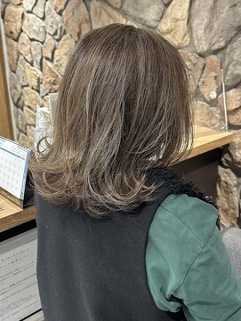 ラック(LUCK) 切りっぱなしボブ/エアリーロング/美髪/ピンクブラウン/船橋