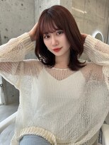 艶髪透明感カラーくびれミディアム【肥田亜沙美】