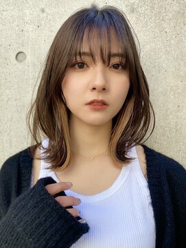 エリマバイフィフス 調布(elima by fifth) インナーカラーイヤリングカラーダブルカラーケアブリーチ前髪