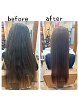 ヘアリゾート リノ(Hair resort Lino)&nbsp;髪質改善縮毛矯正『髪にドラマを』ビフォーアフター