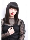 セミロングストレート