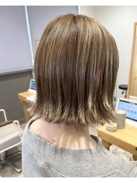 エヌアンドエー 草加店(N&A) 大人かわいい透明感ハイトーンハイライト Wカラー/髪質改善