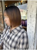 髪質改善美髪ストレートボブ