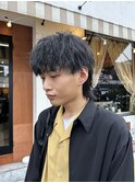 ウルフカット#ツイストスパイラルパーマ#メンズパーマ眉毛カット