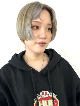 ミドル(MIDDLE) ハイトーンカラー/ミルクティーベージュ