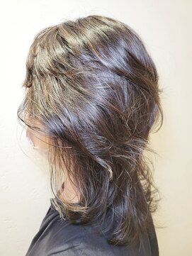 松本平太郎美容室 国立店 セミディレイヤー×パーマ×ハイライト/30代40代50代60代