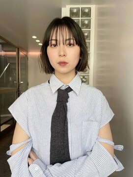 フィルムス 横浜(FILMS) ココアベージュ/黒髪/クラゲヘアー/オリーブグレー/ボブ/横浜