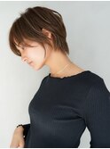 【GEEKS渋谷】クールショート/小顔/スモーキーブラウン/30代40代