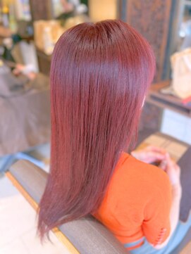 ヘアリゾート粋 ティガ 池袋店(tiga) 艶ロング/高発色ラベンダーピンク