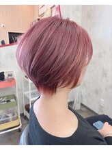 ヘアーメイク フィール ルア(FEEL Lua)&nbsp;ショート/ローズピンク/ブリーチ/ダブルカラー/ピンクカラー
