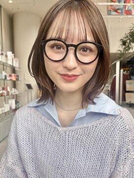 ミンクス渋谷スマートサロン(MINX shibuya smart salon) 【MINX】くびれヘア+くすみベージュハイライトカラー_渋谷