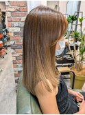 ブリーチ グラデーション ハイトーン 白髪ぼかし白髪 30代40代