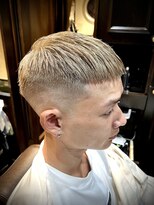 ヒロギンザ 池袋 サンシャイン通り店(HIRO GINZA) クロップスキンフェード　ミルクティーベージュ　ブロンド　池袋