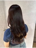 ショコラブラウン　くびれヘア　夏のヘアアレンジ