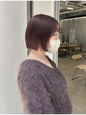 チェリーピンク×ミニボブ