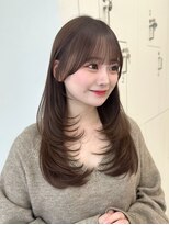 ベル 新宿店(Vel) 【白神】セミロングレイヤー/顔周りカット/結べるレイヤー