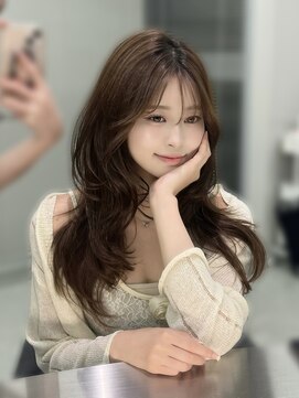 《Kaho》韓国ヘア/ベージュ/フォワード/レイヤーカット