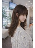 ナチュラルレイヤー×やわらかブラウン