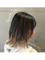 ヘアメロウ ココ(hair mellow CoCo...)&nbsp;ハッシュカット×アンブレラカラー