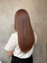 ピュアメンド 吉祥寺(Pure Mend) ブリーチ毛縮毛矯正×ピンクベージュロング