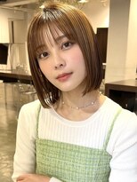 アビー(ABBEY) ボブ前髪なし切りっぱなしボブタッセルボブレイヤーボブ大人ボブ