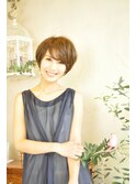 優しい印象のショートボブ