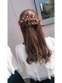 ハーフアップ