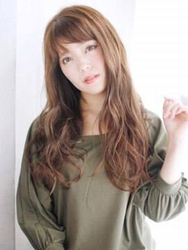 ナル 白山神社参道通り店(nalu) ゆるカールな雰囲気のミックスカールスタイル