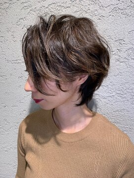 ヘアサロン アティリー(Hair Salon Attirer) 西梅田/ボブ/グレーベージュ/白髪ぼかし【Attirer飯田裕之】