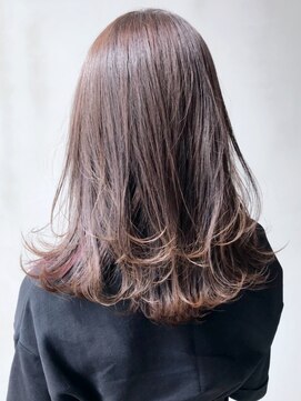 アイティー バイ アルバム 中野店(IT by ALBUM) インナーパープル_ローライトスリークボブ厚めバング_ba288101