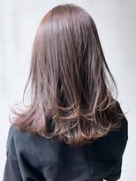 アイティー バイ アルバム 中野店(IT by ALBUM) インナーパープル_ローライトスリークボブ厚めバング_ba288101