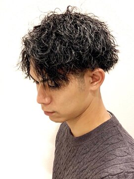 銀座マツナガ 浅草店 大人カッコイイ☆アッシュ×ツーブロックセンターパート