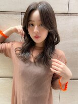 田村】マロンベージュ/かきあげロング/Aラインボブ20代30代/韓国