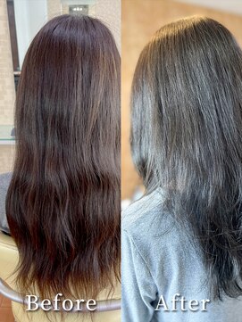 アークスヘアー 大人かわいいモカベージュナチュラルロブヘアー美肌