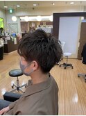 メンズブロックパーマスタイル