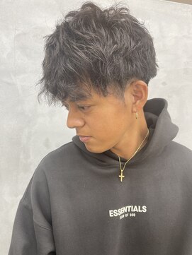 ネイビー(Navy) 縦落ちスパイラル