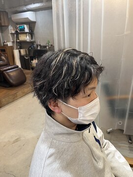 リエコー(RE'ECHO) メンズハイライト/ブリーチカラー/マッシュ