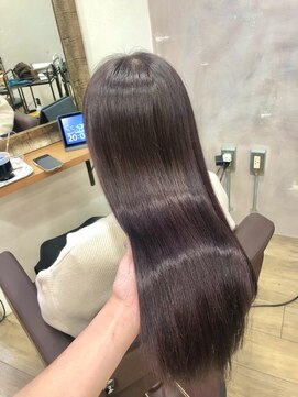 ロア 福岡天神本店(LORE) ブリーチなしのラベンダーアッシュ◎haya