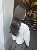 ロンド レア 天神大名店(Lond Le’a)&nbsp;ダブルカラーハイライト透明感カラー暗髪ラベンダーグレージュ