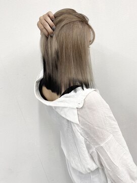 フュー 新小岩(few.) 黒髪/グレーベージュ/レイヤーロング/前髪パーマ[新小岩駅]