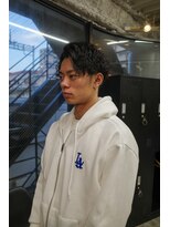 スレイ 西宮(SLAY)&nbsp;波巻きハイライトアップバングツーブロックマッシュ