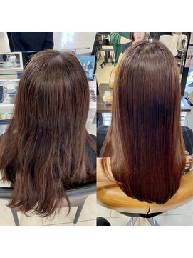 ステージ 今福鶴見店(stage) 『憧れの艶髪』ダメージレス水素ストレート(縮毛矯正)&カット