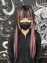 エルシャドール(EL-SHADDOLL)&nbsp;ピンクメインのエクステロングヘアー
