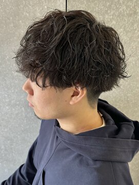 ニアウ 太田店(Niau) メンズパーマツイストスパイラルパーマ波巻きスパイラルパーマ